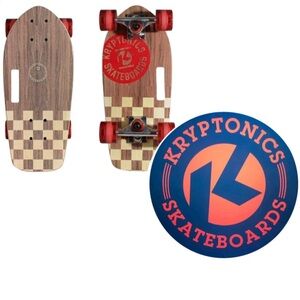 Kryptonics Stubby Complete Skateboard (19" x 8") Cali-Authentic